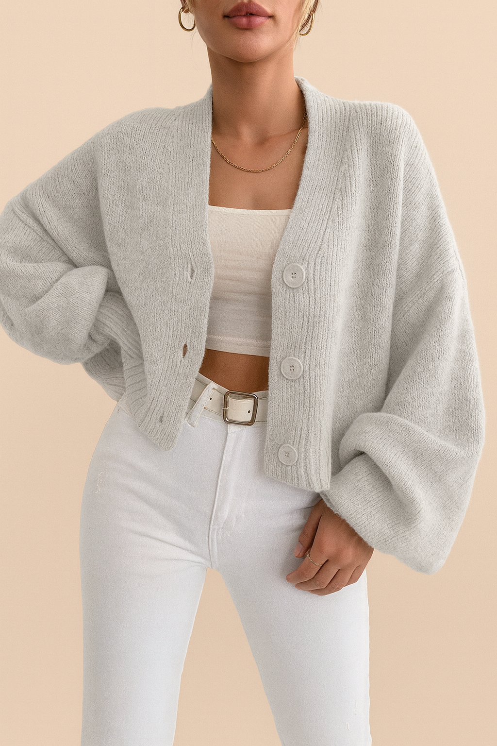 Maya™ | Kort strikket vest
