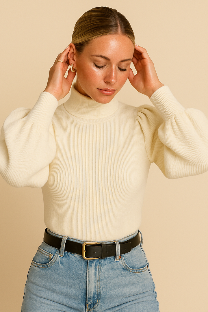 Lene™ | Casual chic sweater med høj hals