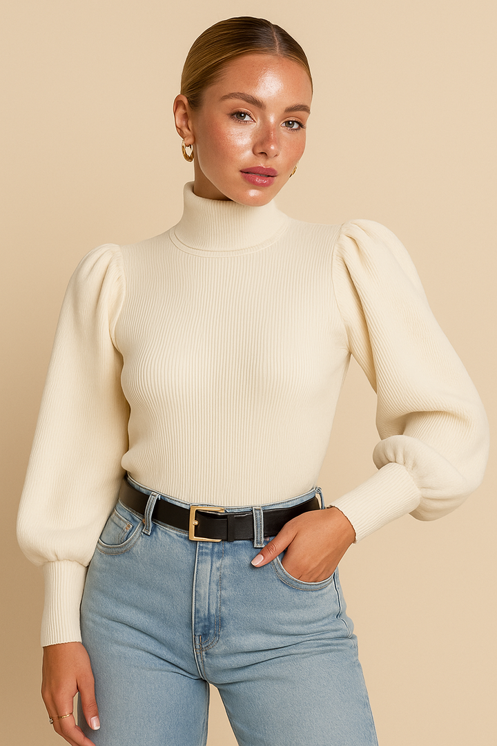 Lene™ | Casual chic sweater med høj hals