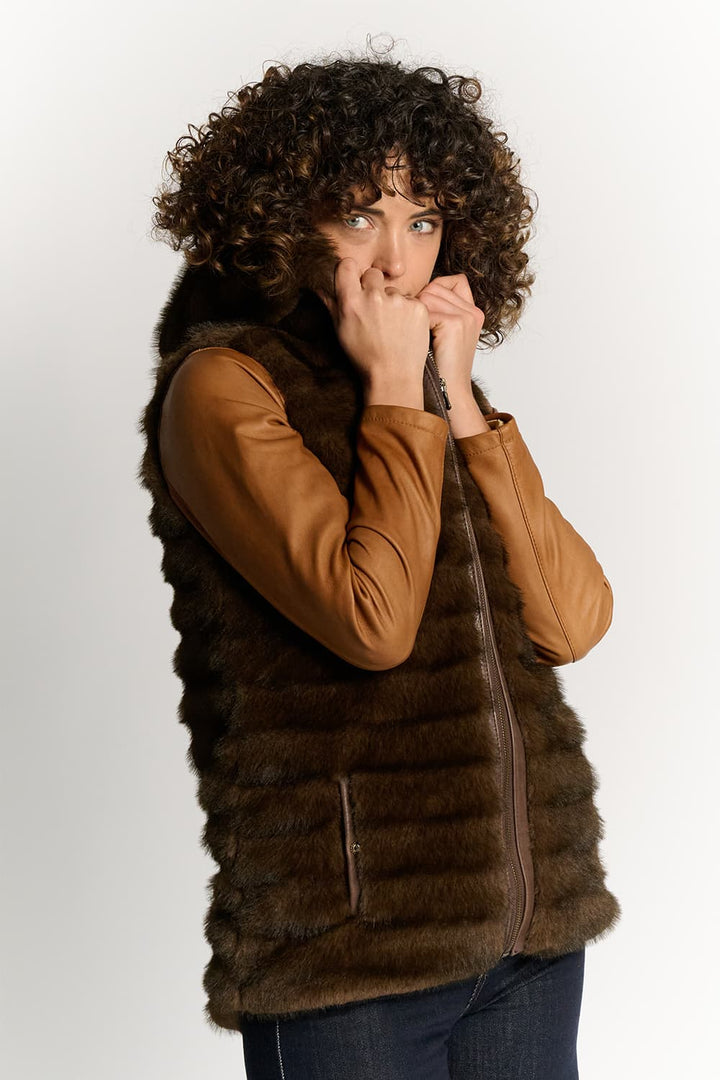 Eline™ | Cortina mørkebrun vest