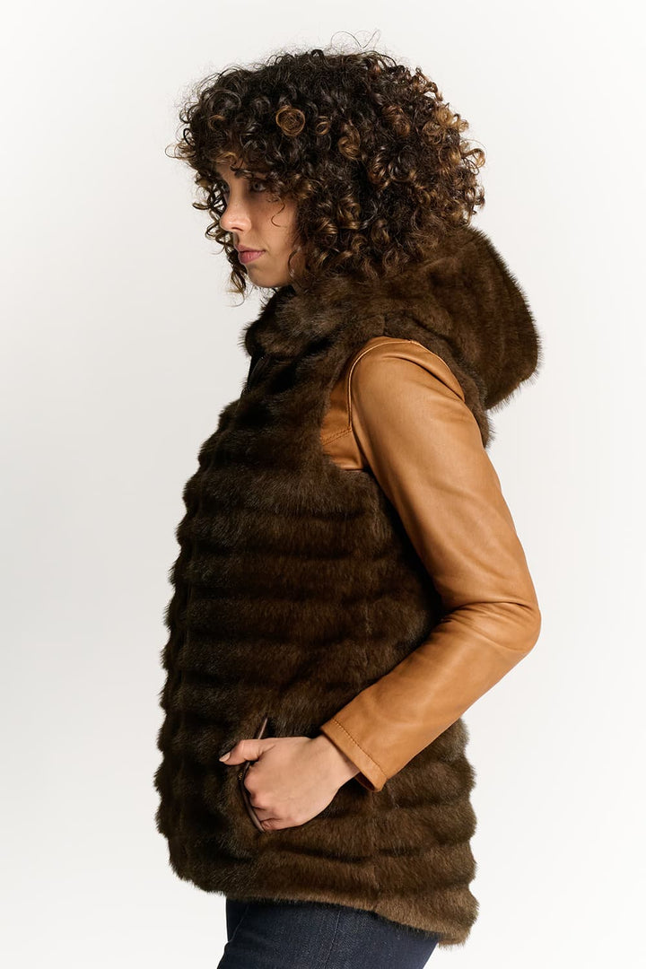 Eline™ | Cortina mørkebrun vest
