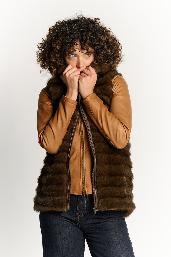 Eline™ | Cortina mørkebrun vest
