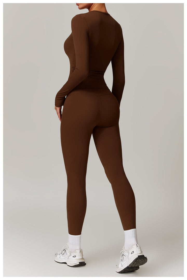 Alva™ | Motion langærmet bluse og leggings-sæt