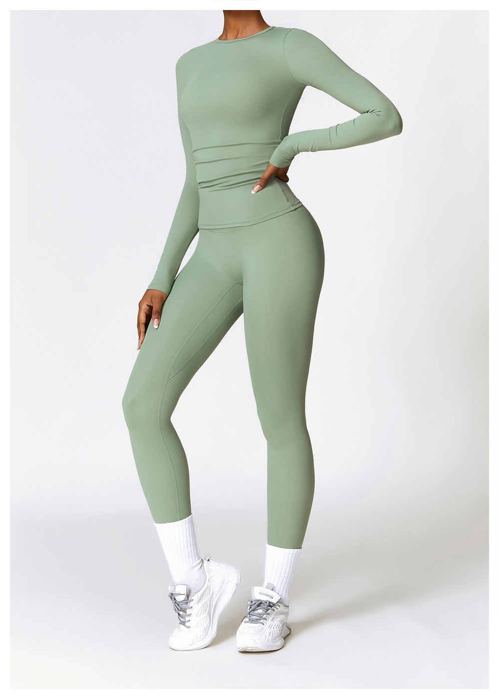 Alva™ | Motion langærmet bluse og leggings-sæt