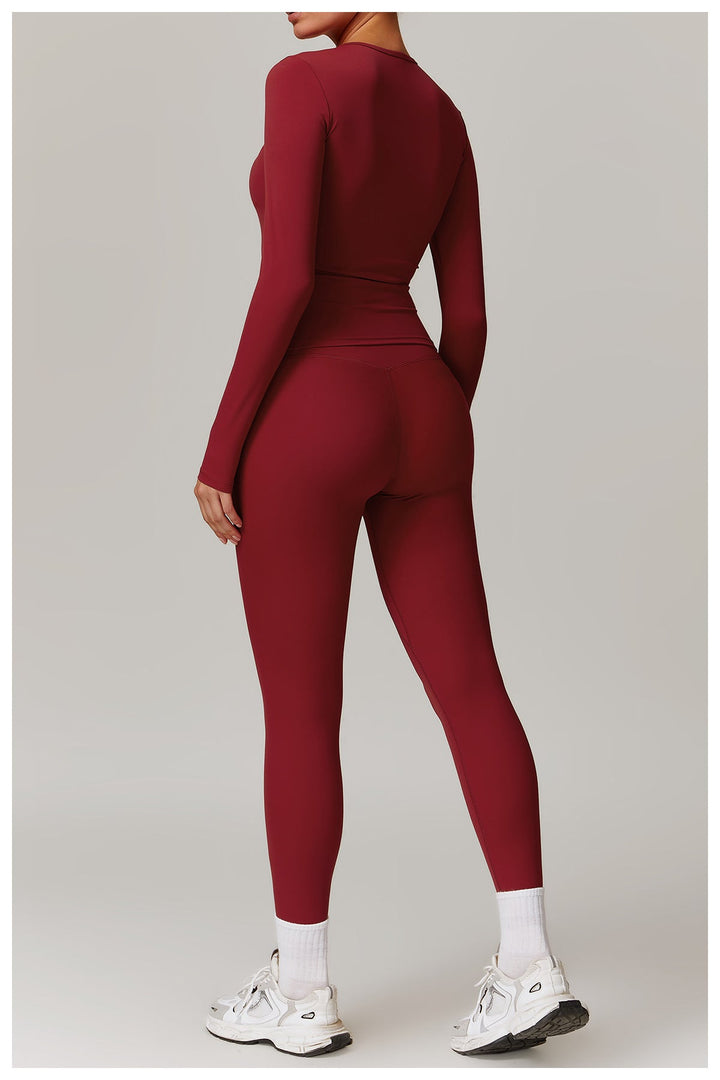 Alva™ | Motion langærmet bluse og leggings-sæt